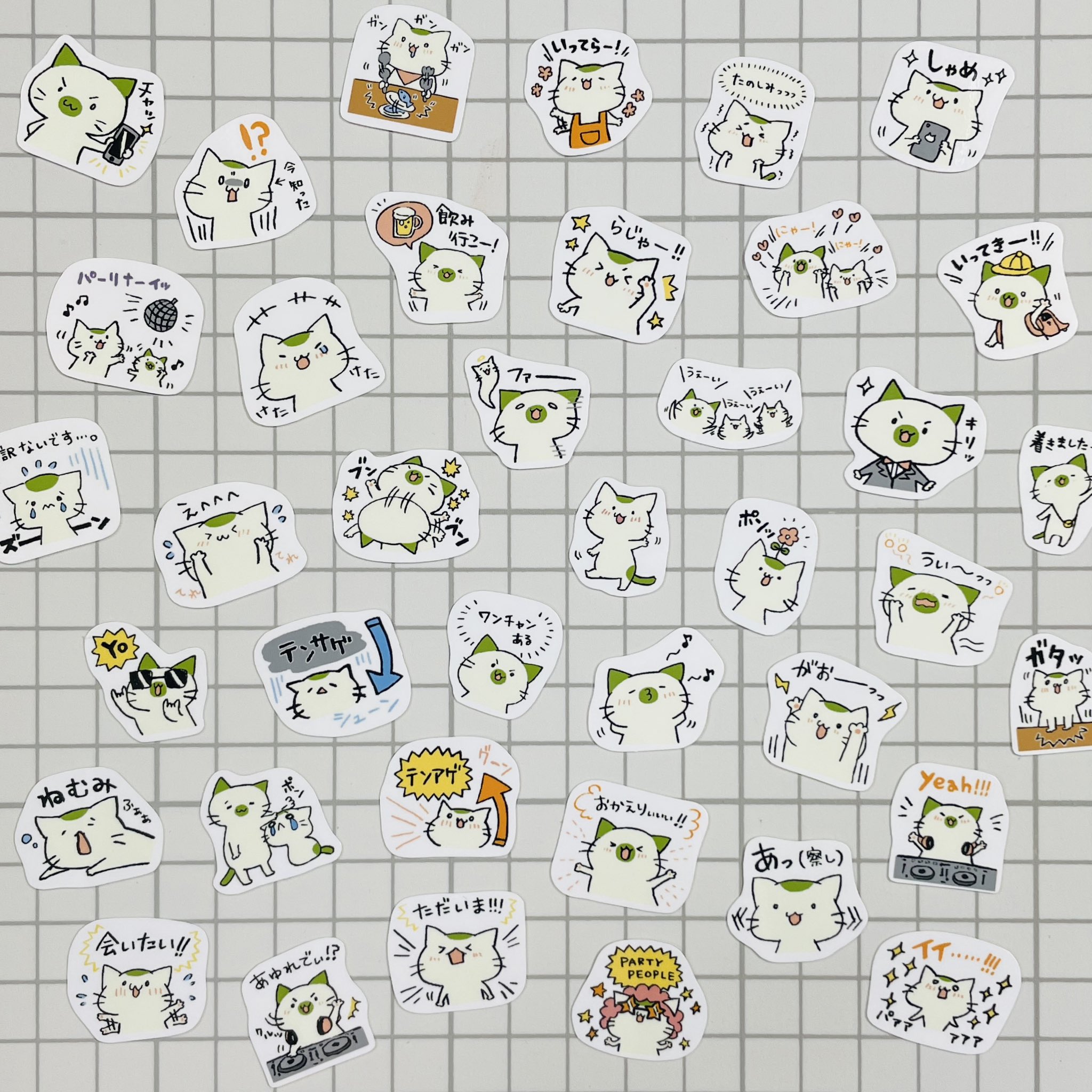 ミニミニ防水ステッカー,ちにゅり,各¥120